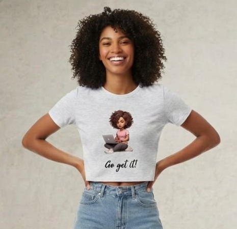 got get it crop top front and back gray