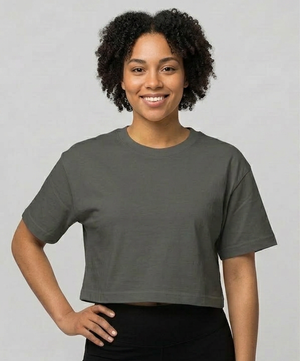 Women's Solid Color Crop Top