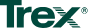 The Trex logo in dark green, featuring the word 