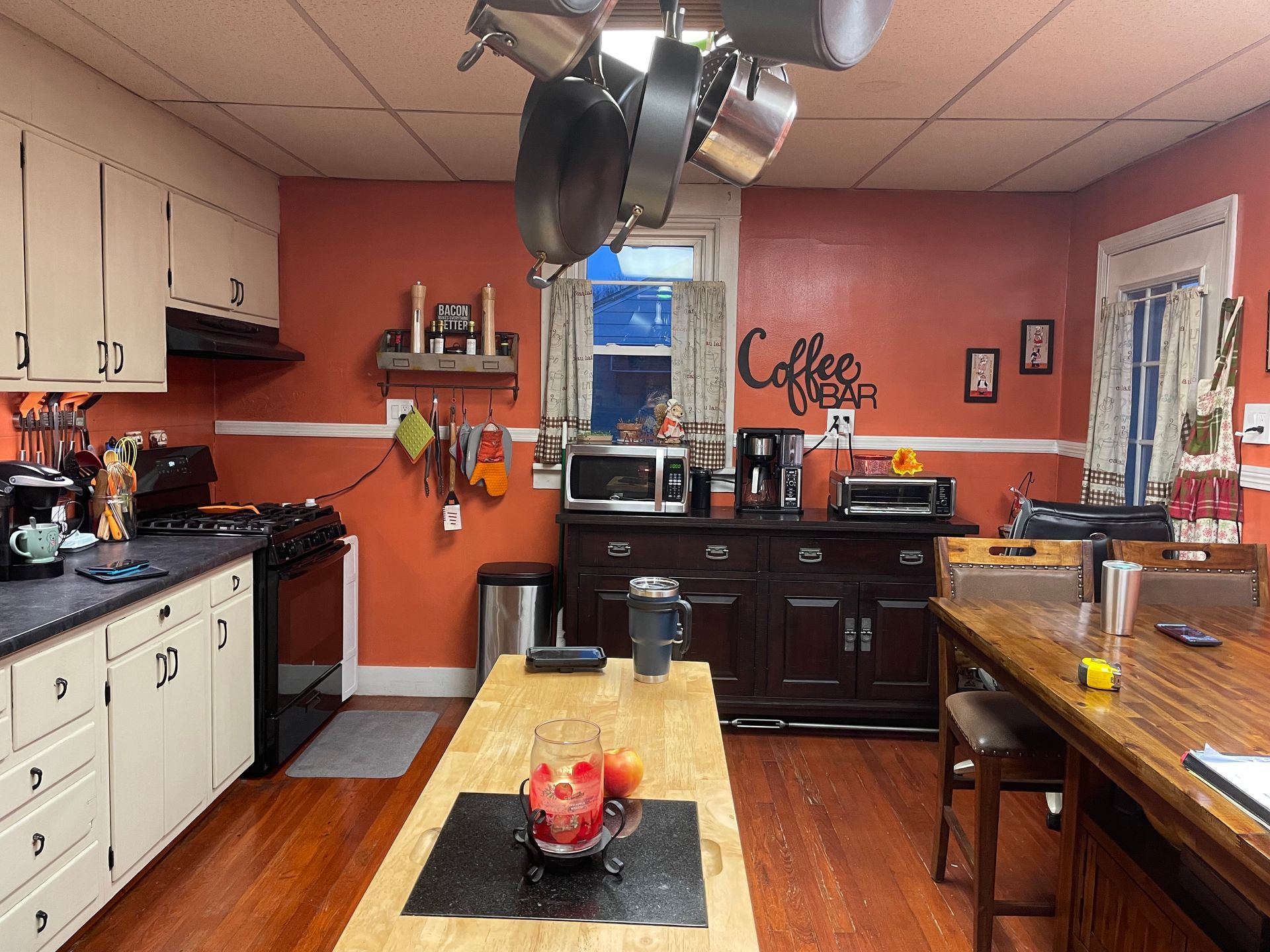 Kitchen With Red Walls — Enola, PA — Inspire Home Remodeling