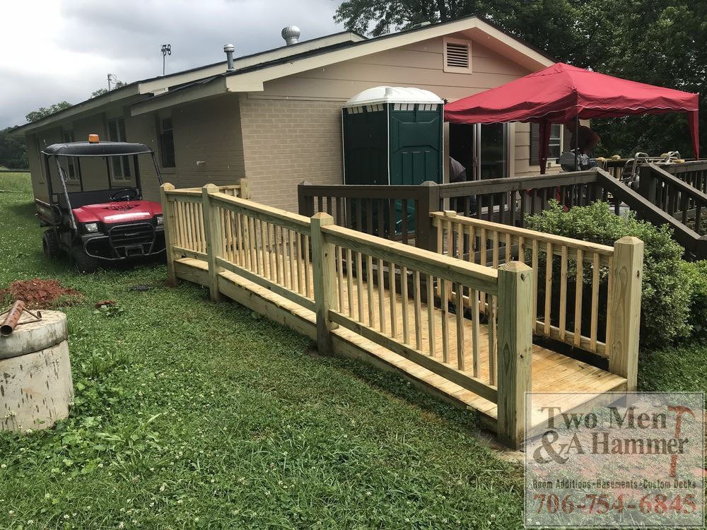 House with additional handicap ramps