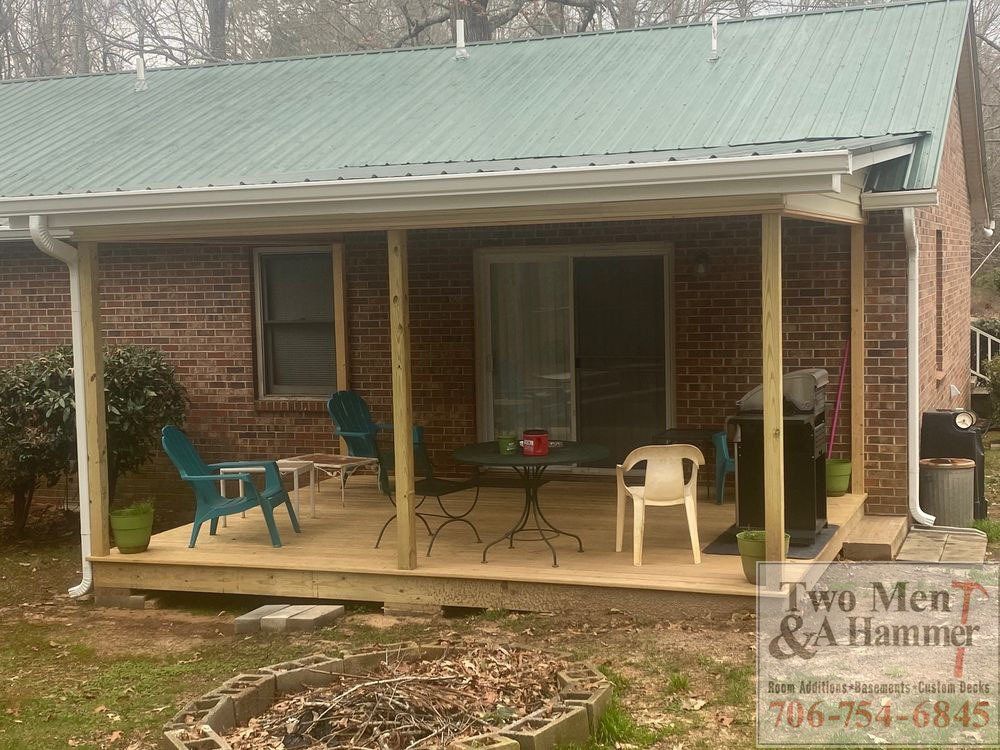 Walk-out Covered Deck Remodel