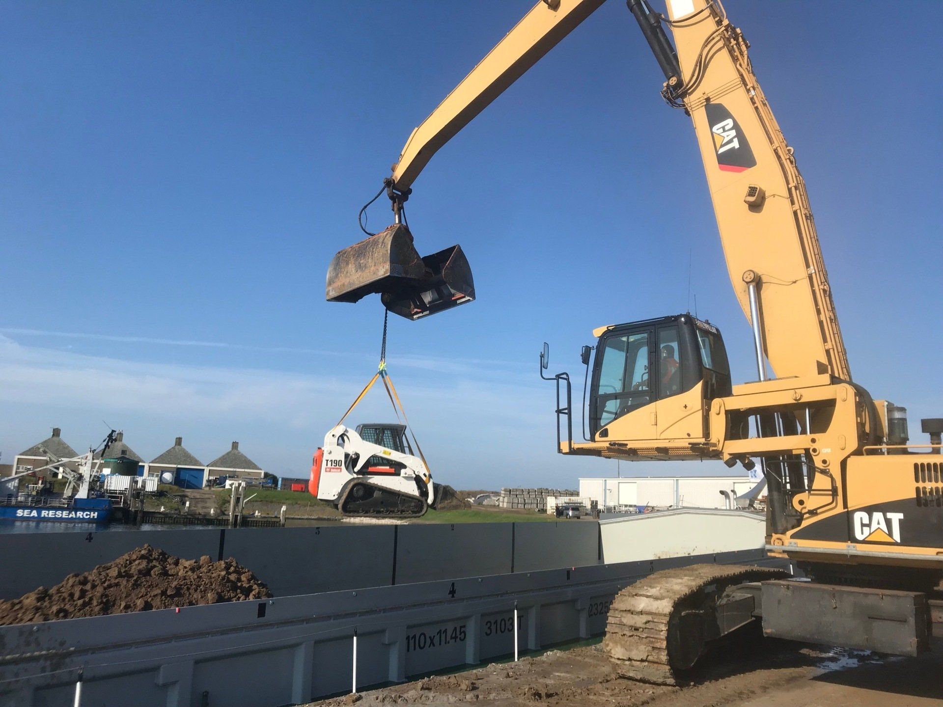 schip lossen nioz haven