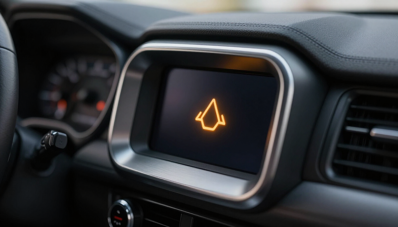 Car dashboard check engine light