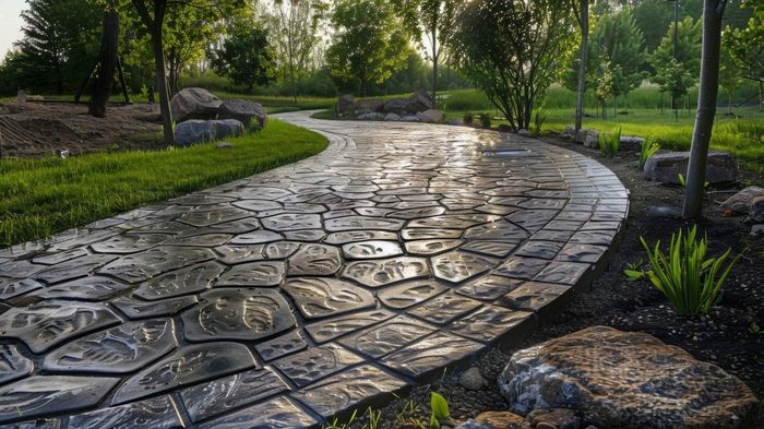 An image of stamped concrete services in Norwalk, CA