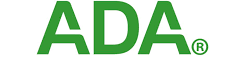 The ada logo is green and white on a white background.