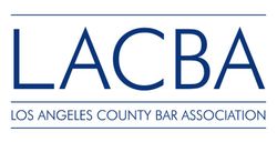 The logo for the los angeles county bar association
