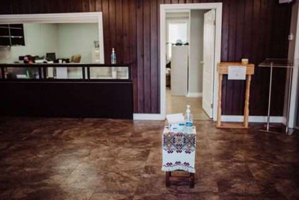 Martens Warman Funeral Home Cleaning Station