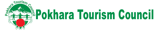 Logo of the Pokhara Tourism Council, focusing on promoting tourism in the Pokhara region of Nepal.