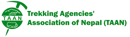 Logo of the Trekking Agencies' Association of Nepal, representing the interests of trekking agencies in the country.