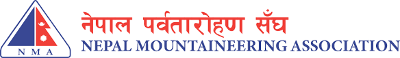 Logo of the Nepal Mountaineering Association, dedicated to promoting mountaineering and climbing activities in Nepal.