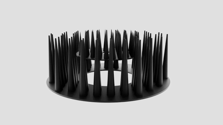 Bird spikes attachment