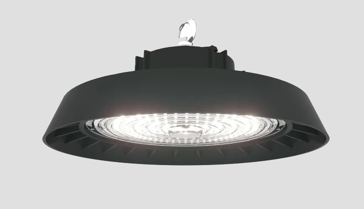 A ceiling light with a white light inside of it.