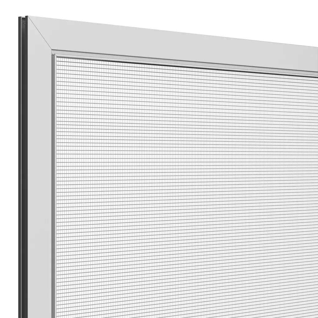 Quattro finestre bianche con persiane avvolgibili in varie posizioni di apertura/chiusura.