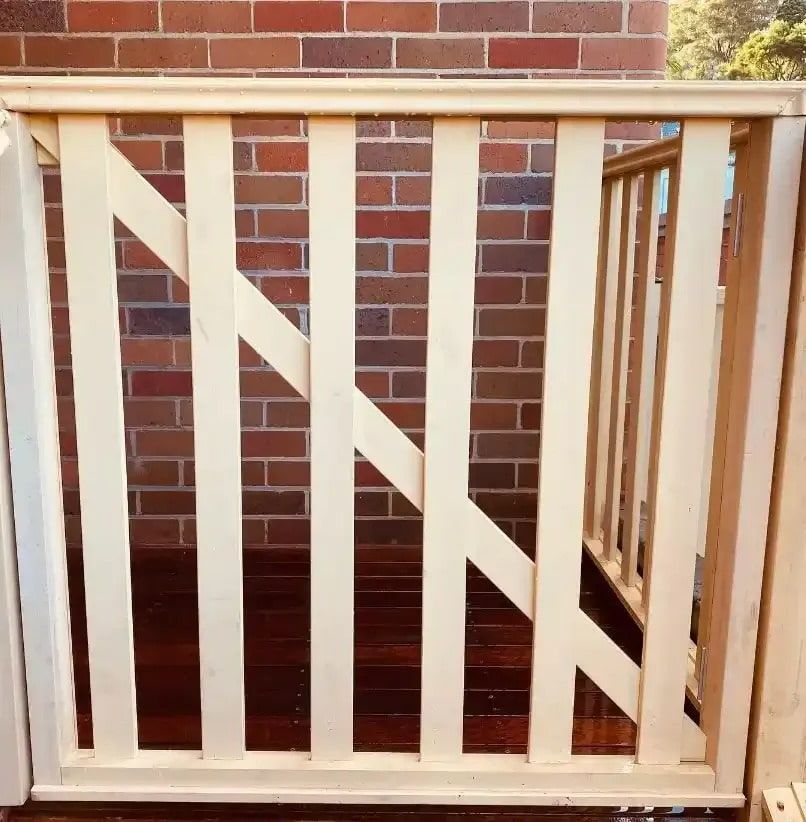 Beige Wooden Gate With Vertical Slats — Kalora Carpentry & Restorations in Charlestown, NSW