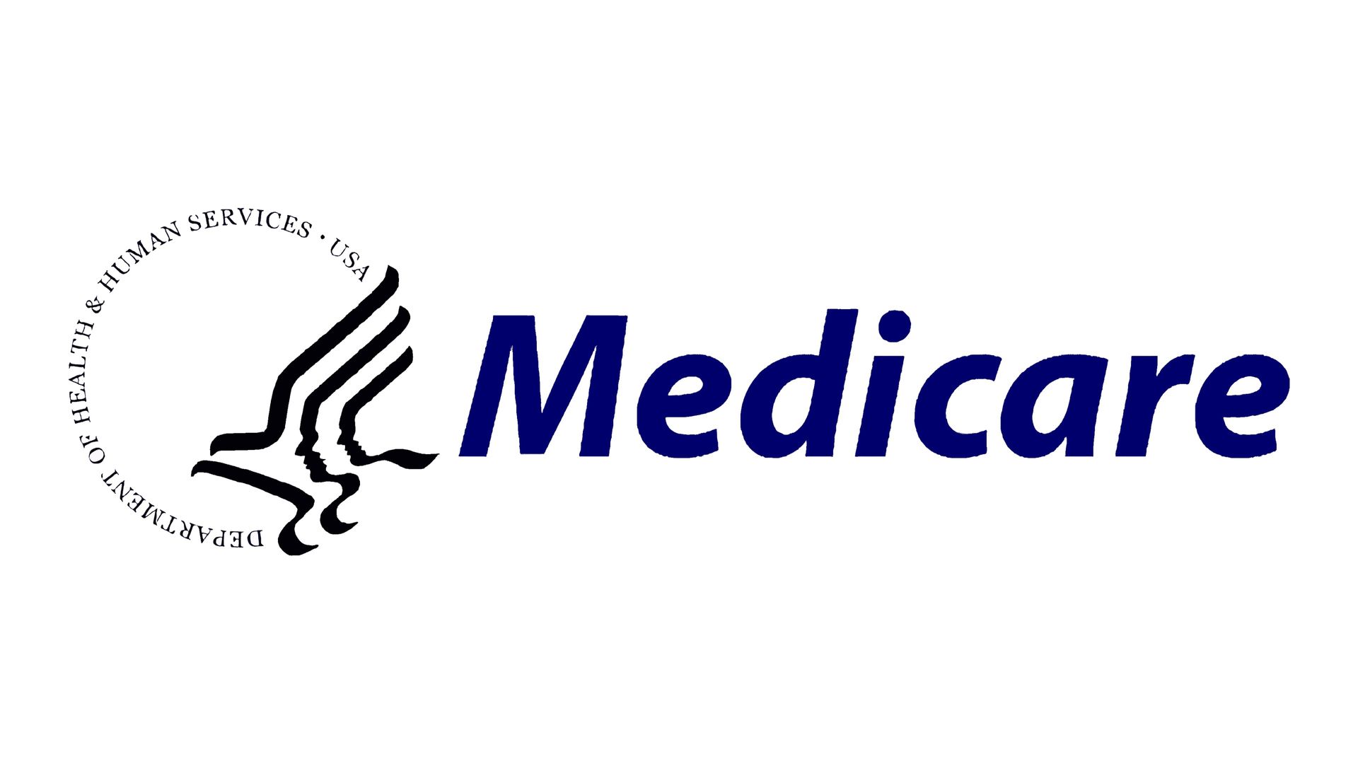 The logo for medicare is shown on a white background.