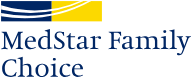 MedStar Family Choice logo with blue and gold color scheme.