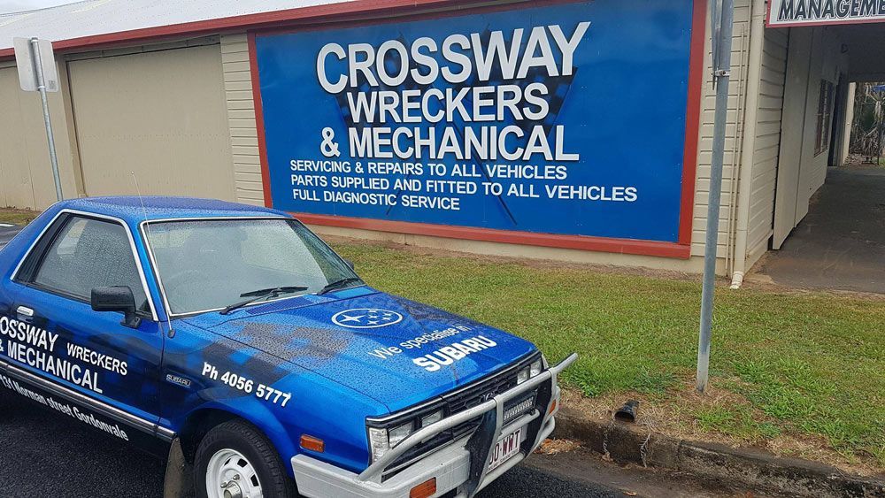 Blue Subaru — Crossway Wreckers & Mechanical In Gordonvale, QLD
