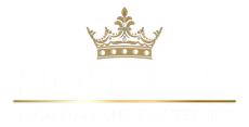 Gold crown centered above a thin gold line on a white background. Logo of Monarch Plumbing & Repair Inc