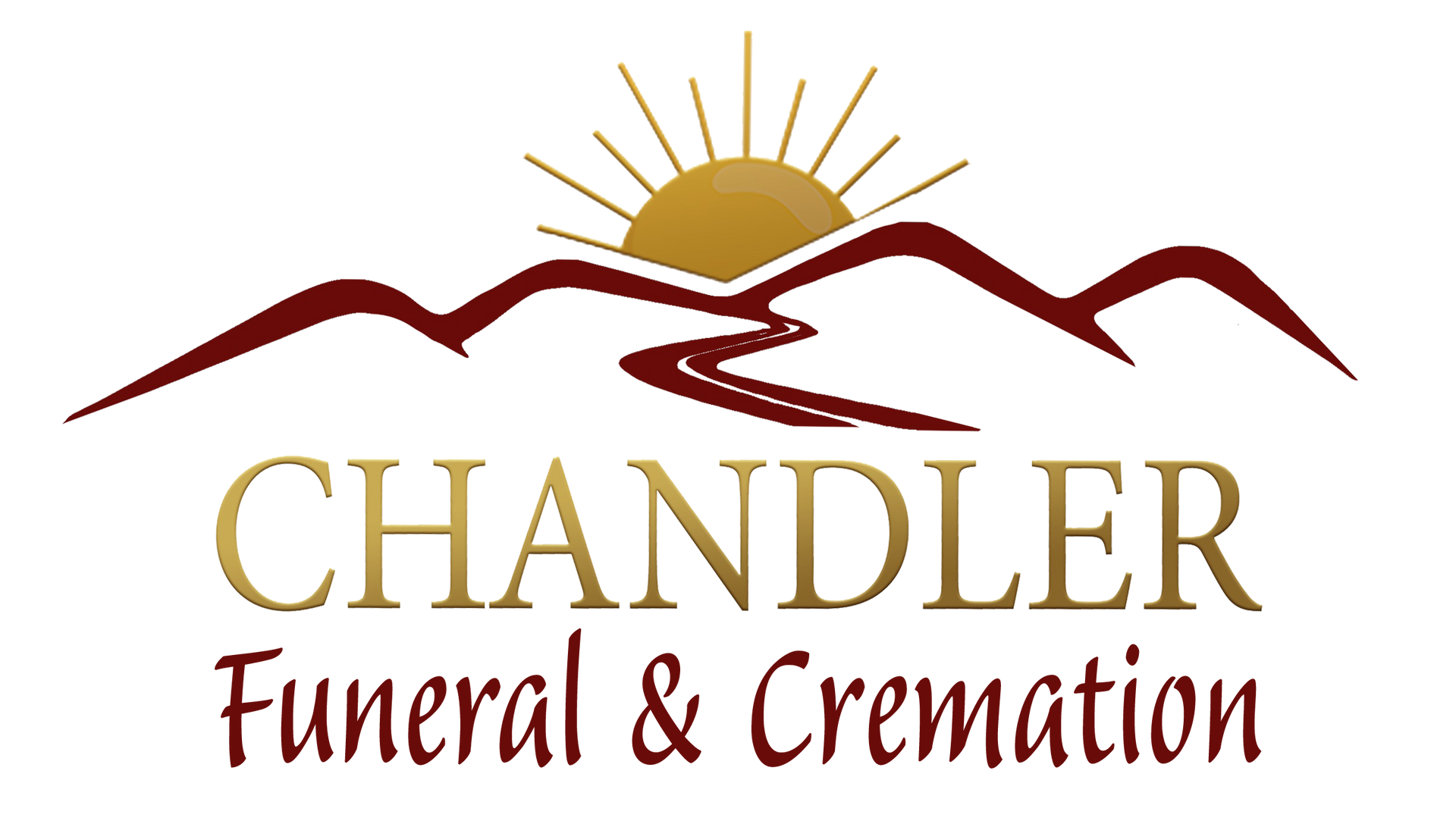 The logo for sample funeral home is shown on a white background.