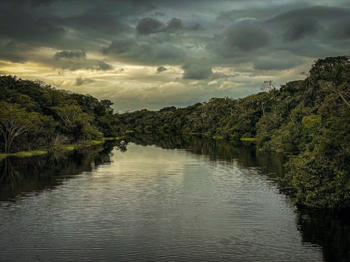 Two copper-colored wine glasses sit poolside near a dark marble ledge, water in the background.