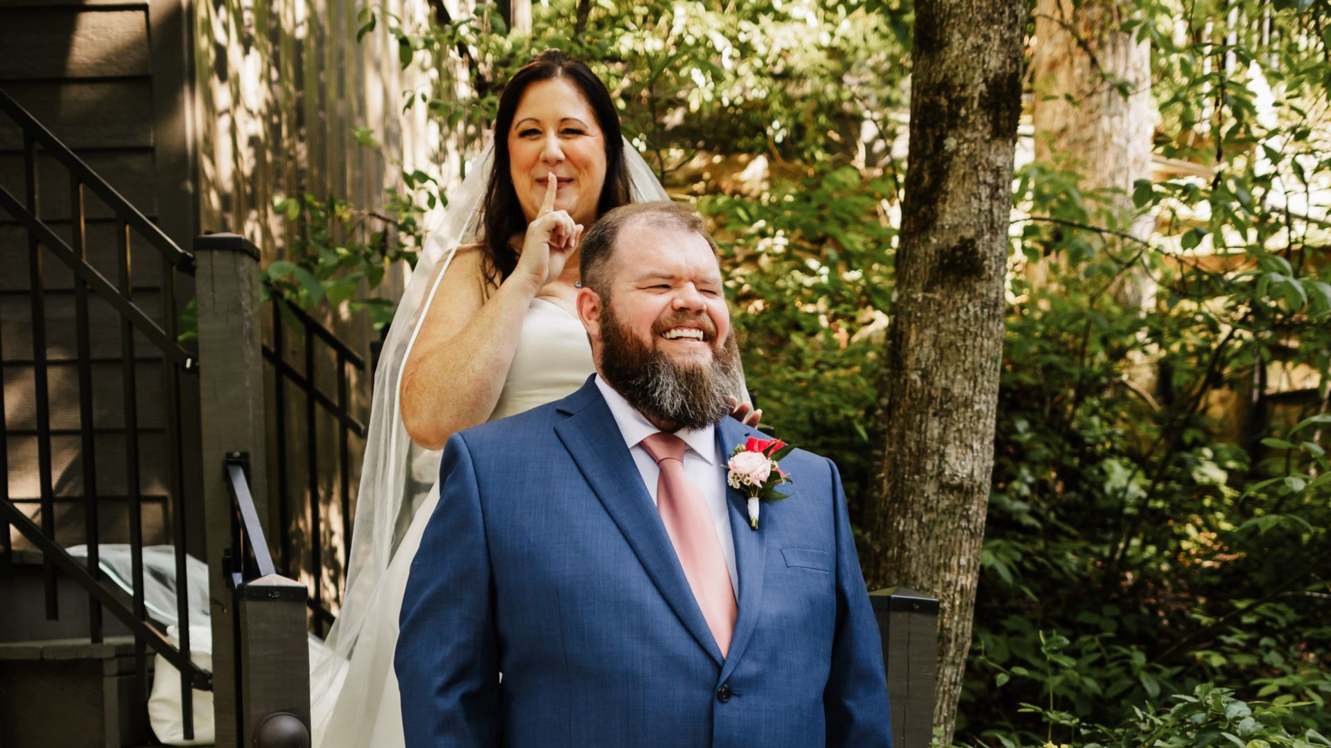 Bride and Groom Wedding Photo