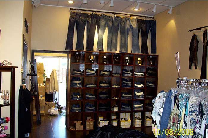 A photo of a clothing store was taken on 08/08/2008