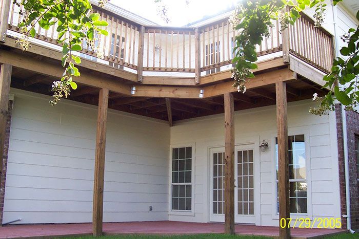 A picture of a house with a deck taken on july 29 2008
