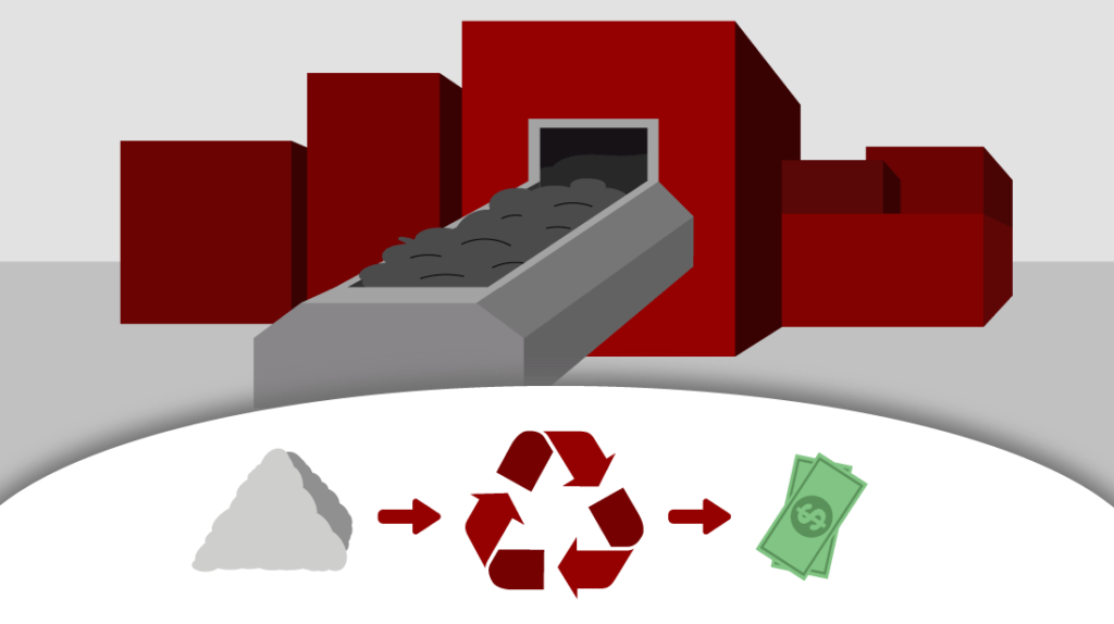 recycle for money icon