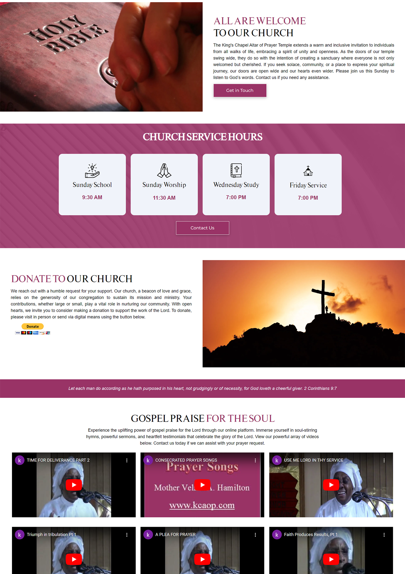 Website example loading