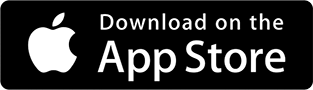 The apple logo is on a black button that says `` download on the app store ''.