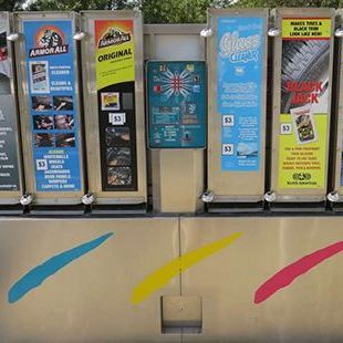 car wash vending machine with armor all products