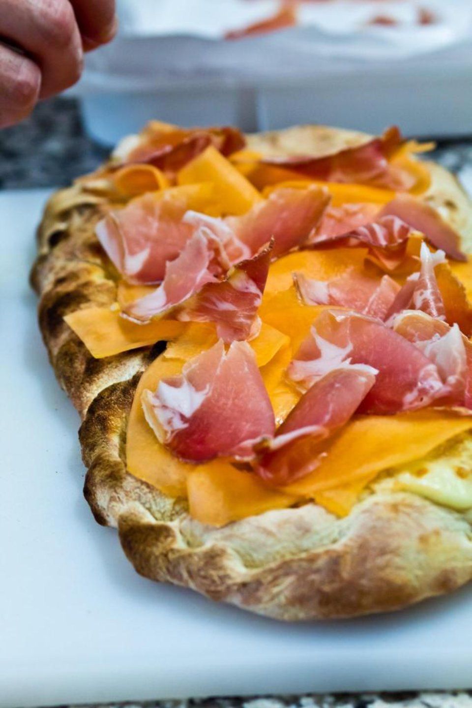 pizza zucca e prosciutto