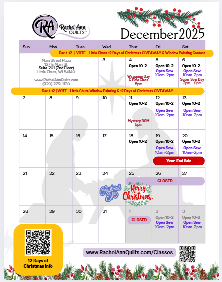 Click for PDF Calendar Download