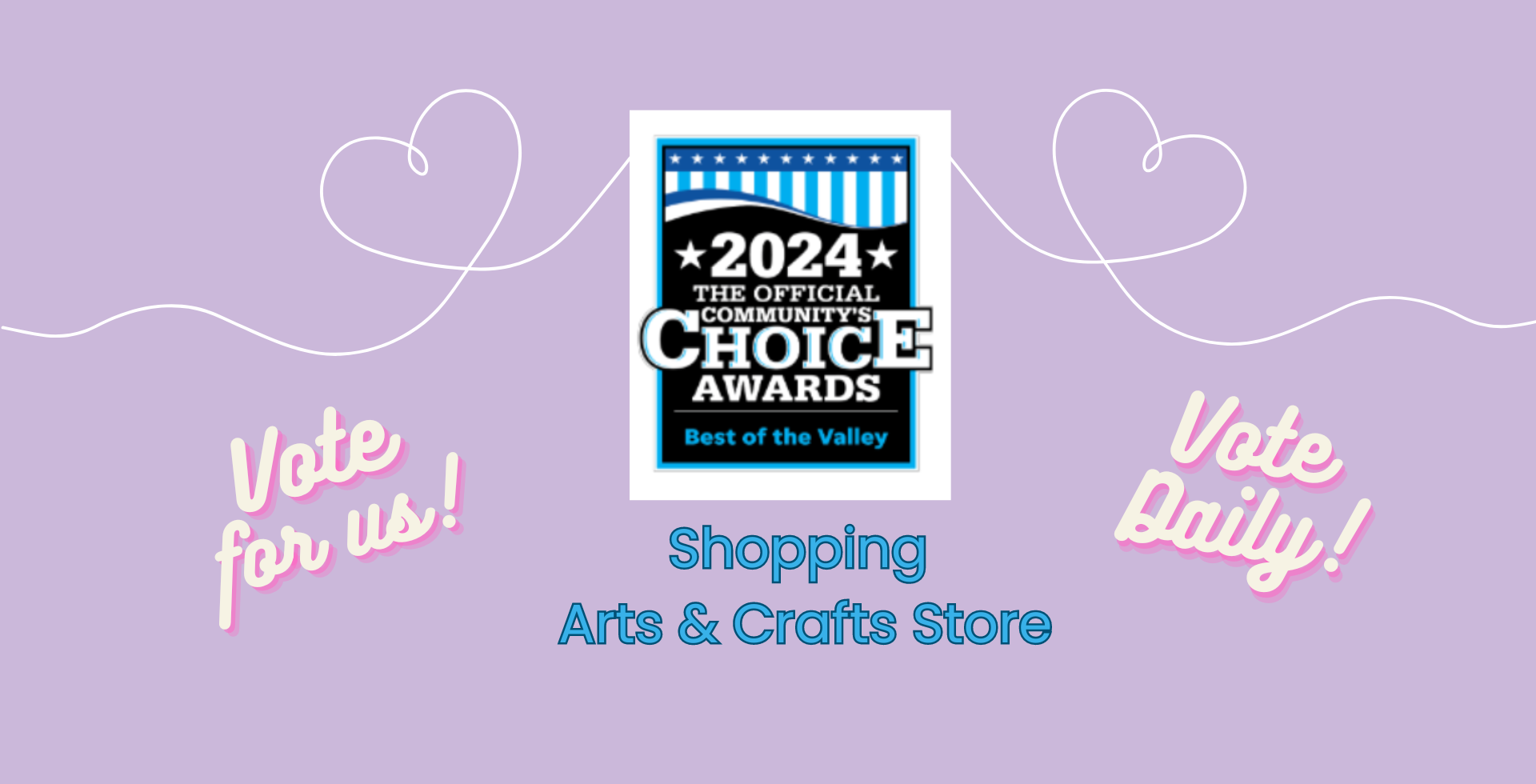 2024 Community's Choice Awards Logo for Shopping - Arts and Crafts Store  | Rachel Ann Quilts