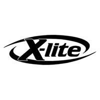 Il logo X-lite, testo nero all'interno di un design curvo nero, sembra essere un marchio.