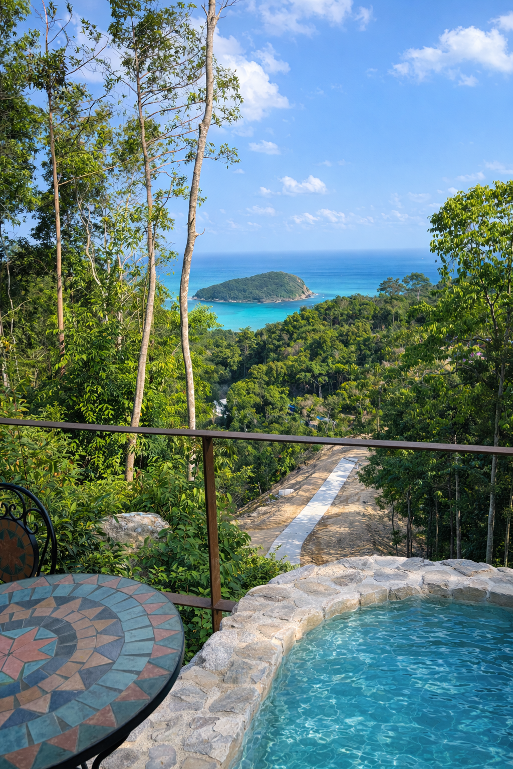 Restaurant interior with tables set for dining; windows with daylight, dark walls, warm lighting.