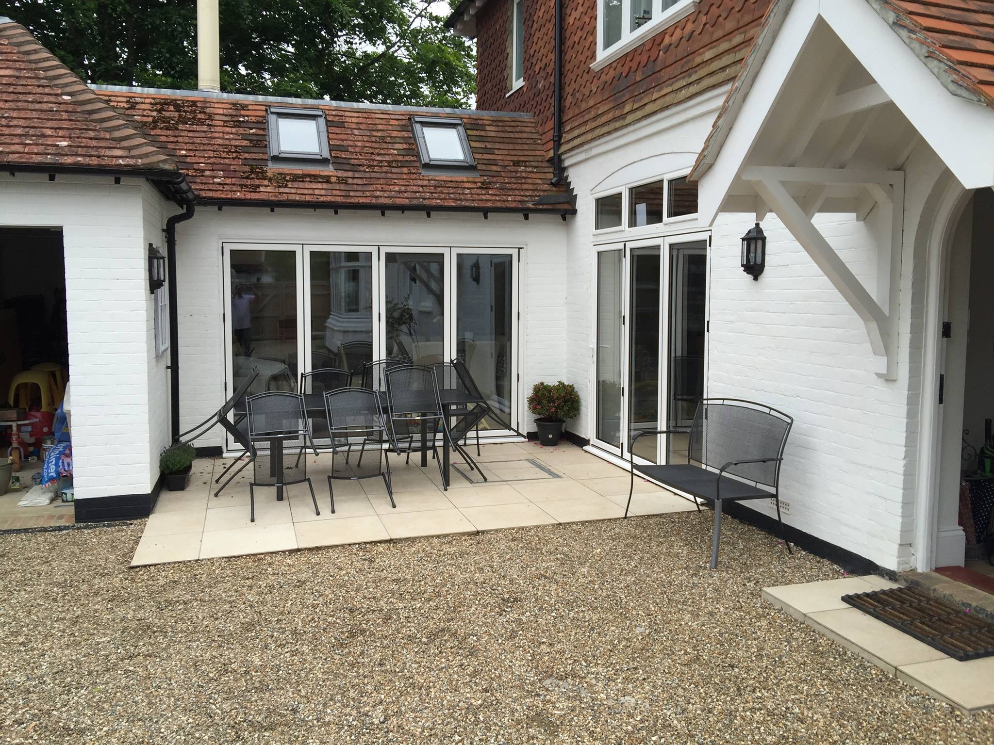 Folding door installation