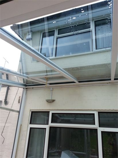 glass roof installation