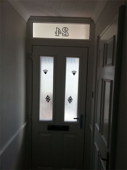 composite door from interior