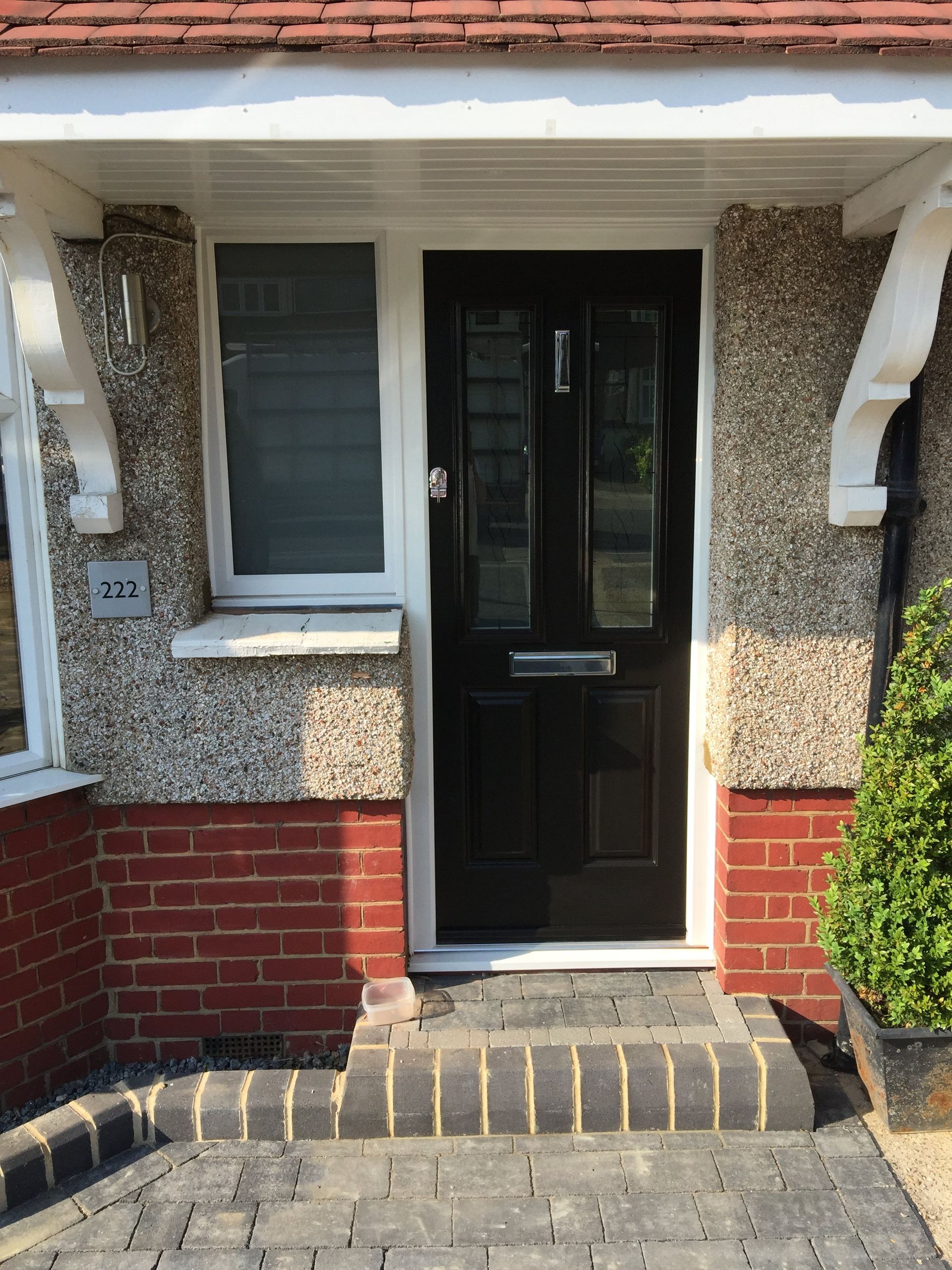 composite door with fascia