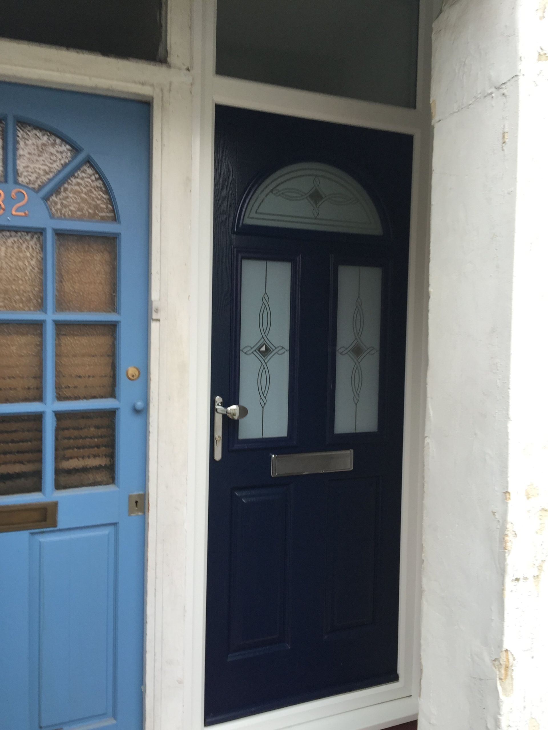 blue composite doors