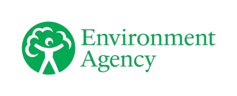 Environment Agency logo: green circle with a tree-like figure and the words
