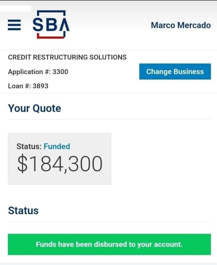 Payment Proof - El Paso, TX - Credit Restructuring Solutions LLC