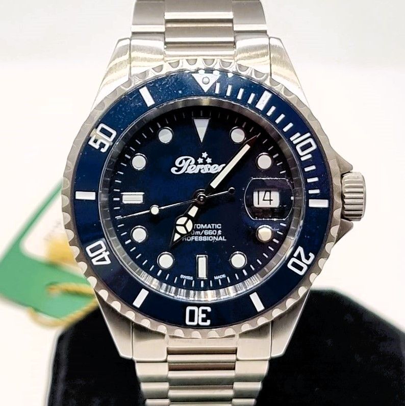 Orologio usato ricondizionato PERSEO AUTOMATIC con cinturino in acciaio.