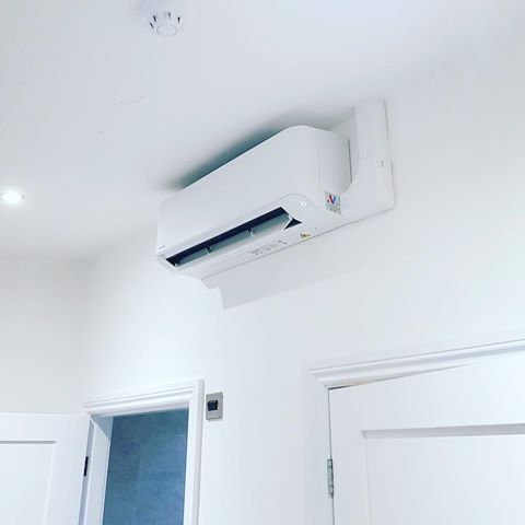 air conditioning unit on a wall