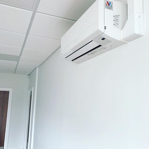 air conditioning on a wall