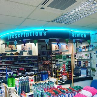 air conditioning on ceiling of pharmacy