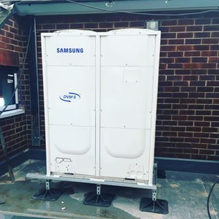 Samsung equipment outside