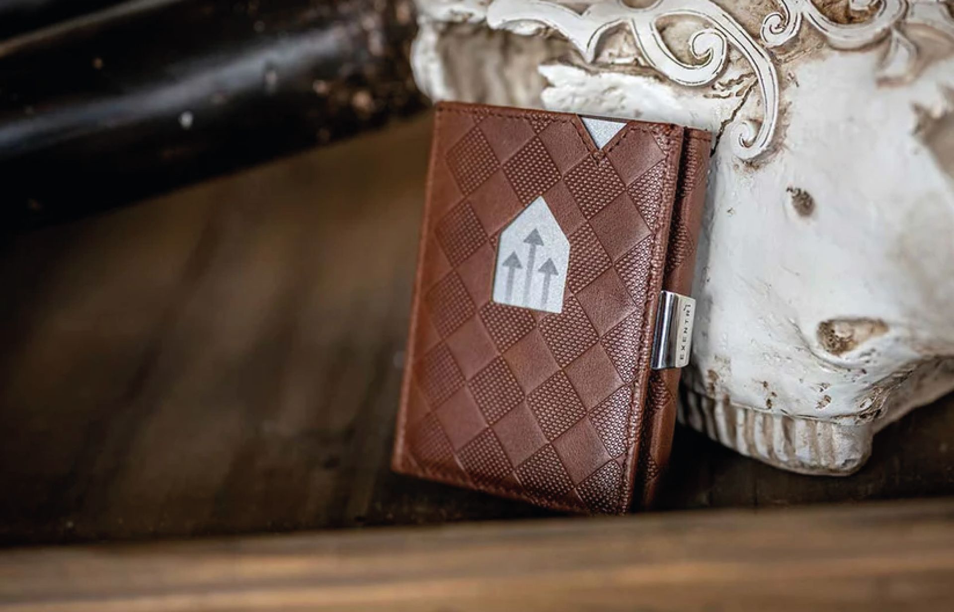 Brown Men's Wallet by Exentri